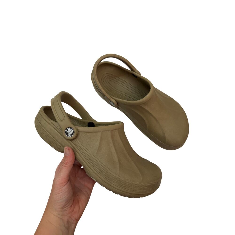 CROCS Beige Clog Mens 7 / Womens 9